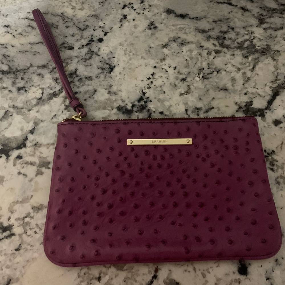 Small Brahmin purple brand new wristlet.